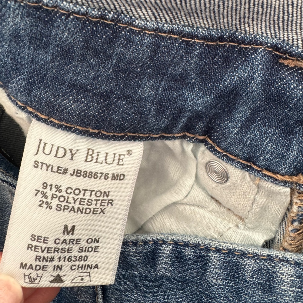 Judy Blue Wide Leg Crop Overall - Medium - Picture 9 of 9